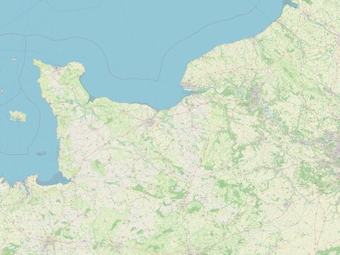 Normandie, France. OSM. No legend