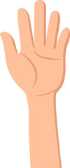 Obraz premium cartoon human hand