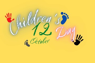 Fototapeta premium happiness special date children's play kids games fun 