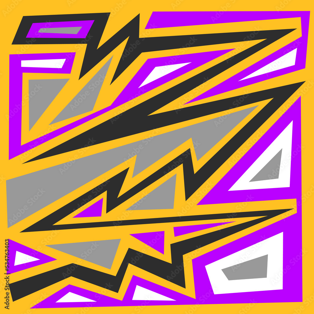 Poster abstract background with random pattern
