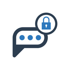 Conversation Message Lock Icon