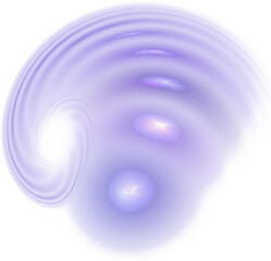 light abstract translucent blue pattern hidden by a spiral, snail, isolated element, decor
