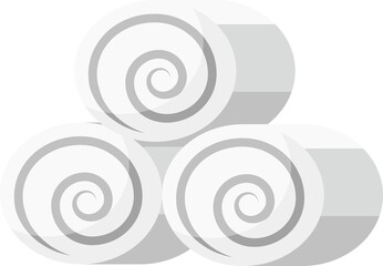 stack of towel rolls