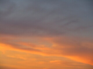 Sunset in the city