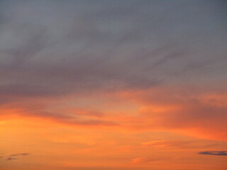 Sunset in the city