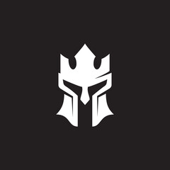 Spartan warriors Logo template. Vector design illustration