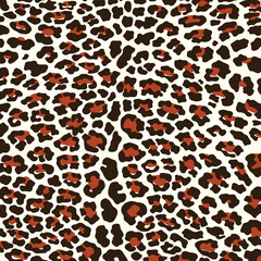 Animal skin print pattern seamless. Cheetah, leopard, jaguar, panther fur.