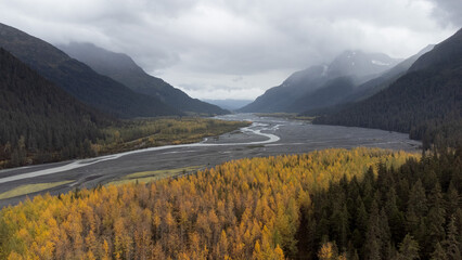 Naklejka na ściany i meble resurrection river - Alaska