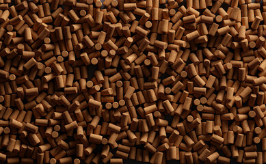 Background image, filled with a lot of wine corks.