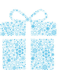 gift badges, snowflakes new year,christmas, logo