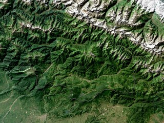 Racha-Lechkhumi-Kvemo Svaneti, Georgia. High-res satellite. No legend
