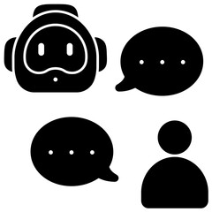 conversation solid icon