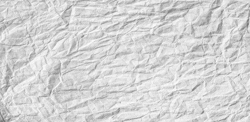 White crumpled paper background or texture