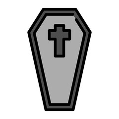 Obraz premium coffin Color line icon