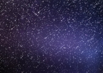 starry night sky ,nebula planet flares ,starfall ,cosmic universe light template background copy space banner