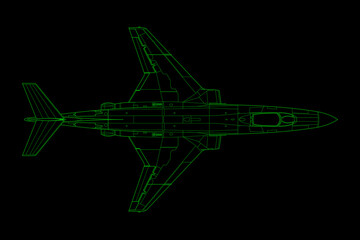 Fototapeta na wymiar Interceptor, avión de caza F-101