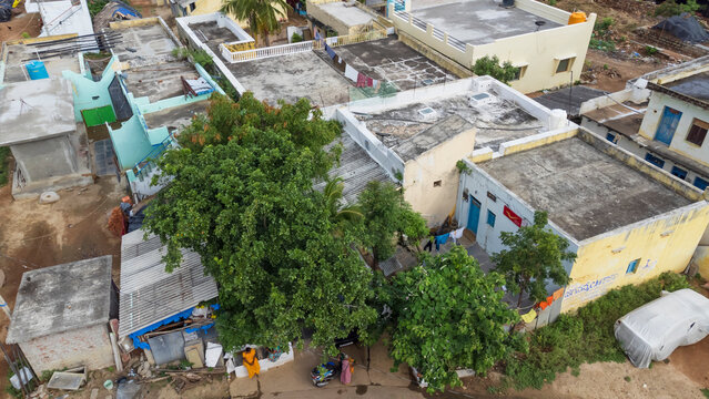 Beautiful drone pics of an Indian village - aerial photography - Podaralla Palli, Anantapur, AP.