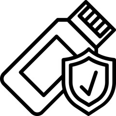 flash drive protection icon