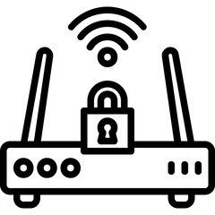 Router locked icon