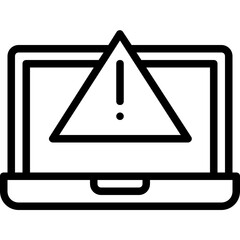 laptop warning icon