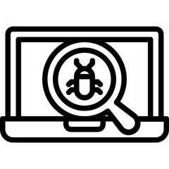 Virus scanning icon