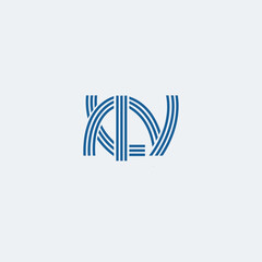 Modern line logo. Cool geometric shapes
