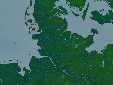 Schleswig-Holstein, Germany. Physical. No legend