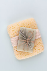 Handmade natural soap with herbal.