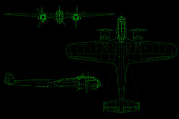 Avión de bombardeo medio de hélice Do-17