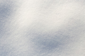White snow background viewed from the top