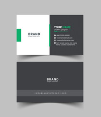 New Modern business card template design red, green, orange, and blue colors. Flat design vector abstract creative - Vector