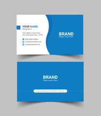 Stylish print-ready business card template design with red, gold, blue, and pink colors for man and women vector design