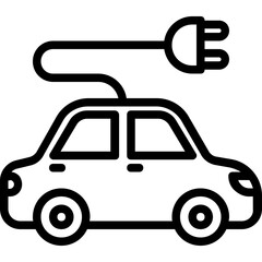 Electric car icon