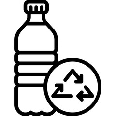 Plastic bottle icon