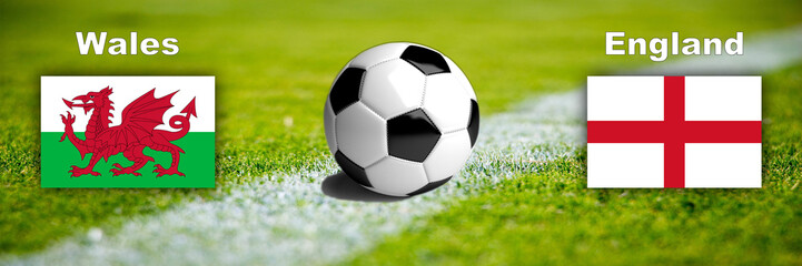 Fussball Wales vs. England