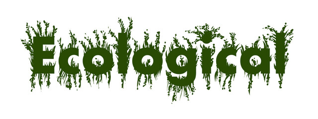 Ecological, logo - obrazy, fototapety, plakaty