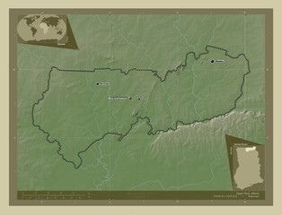 Upper East, Ghana. Wiki. Labelled points of cities