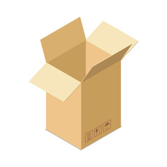 Isometric Cardboard Box