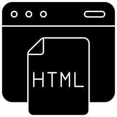 html solid icon