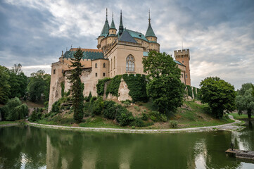 Fototapeta na wymiar View of castle Bojnice in Slovakia