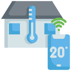 Temperature and house icon