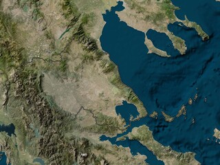 Thessaly, Greece. Low-res satellite. No legend