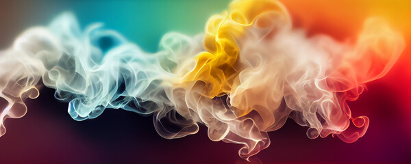 colorful smoke