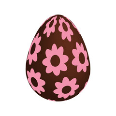 Chocolate Easter eggs. Vector illustration.