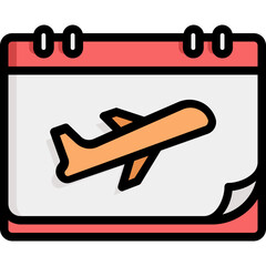 Flight calendar icon