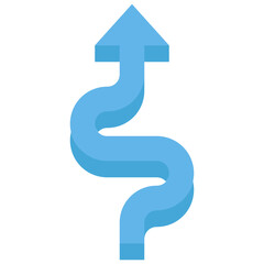 curve arrow icon