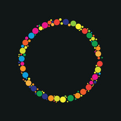 abstract colorful circle