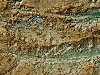 Baja Verapaz, Guatemala. Physical. No legend