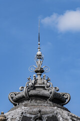 Fototapeta premium Architectural details of famous Petit Palais (Small Palace) - the former exhibition pavilion of the World Exhibition, held in Paris in 1900. Paris, France.