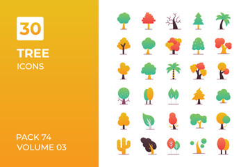 Trees icons collection.